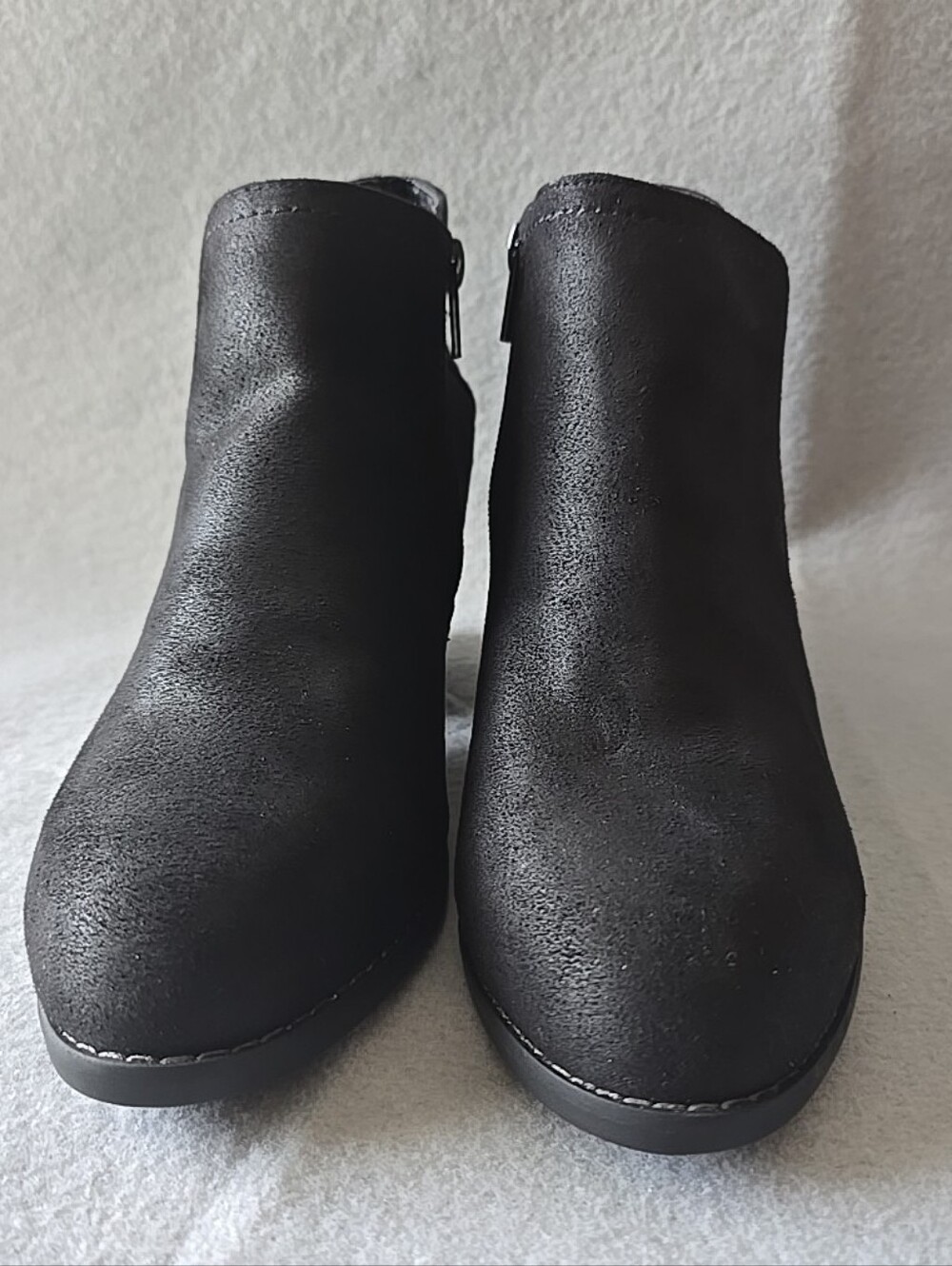 Bella Vita Black Suede Ankle Booties